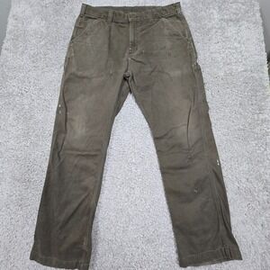 Carhartt Pants Mens‎ 36x32 (Fits 34x30.5) Brown Relaxed Fit Straight Carpenter